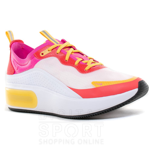 NIKE PINK/YELLOW AIR MAX DIA SE SNEAKERS SIZE 9–